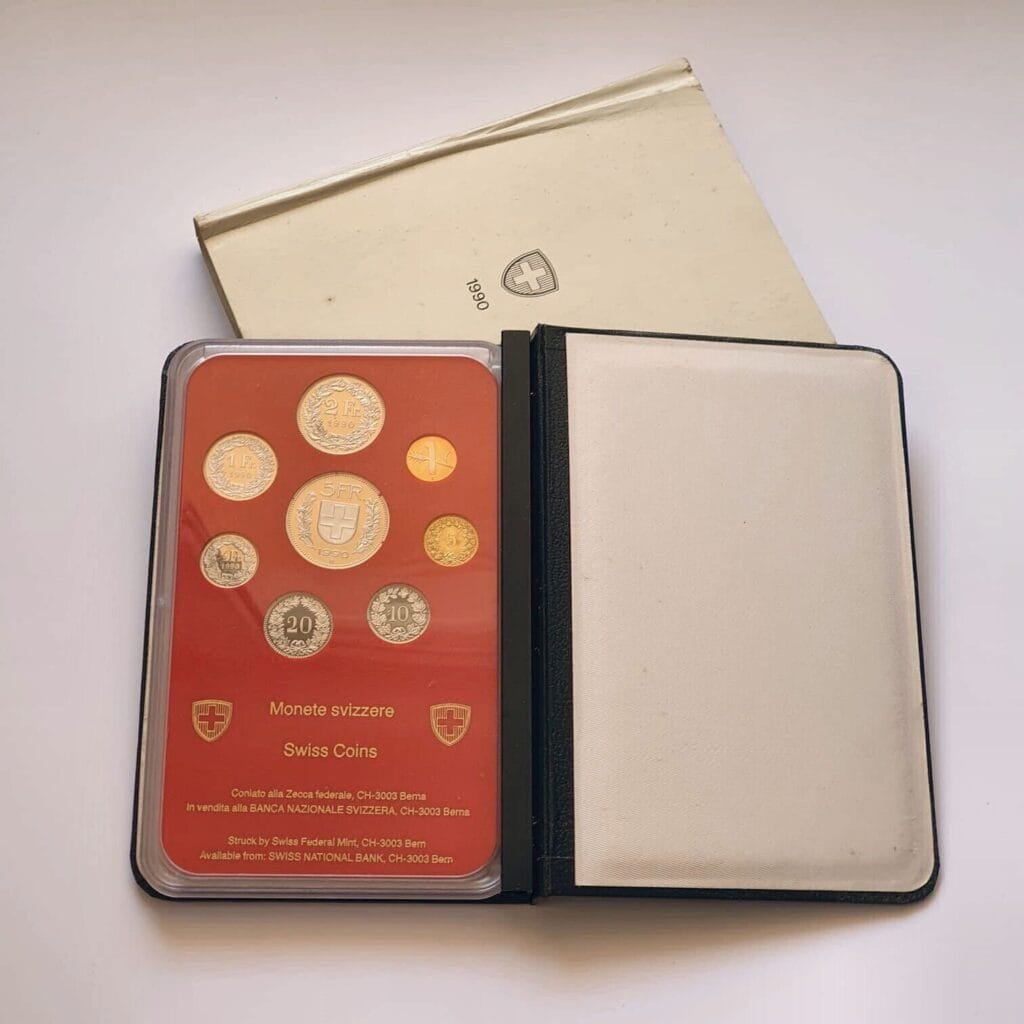 SWITZERLAND 1990 coins proof set