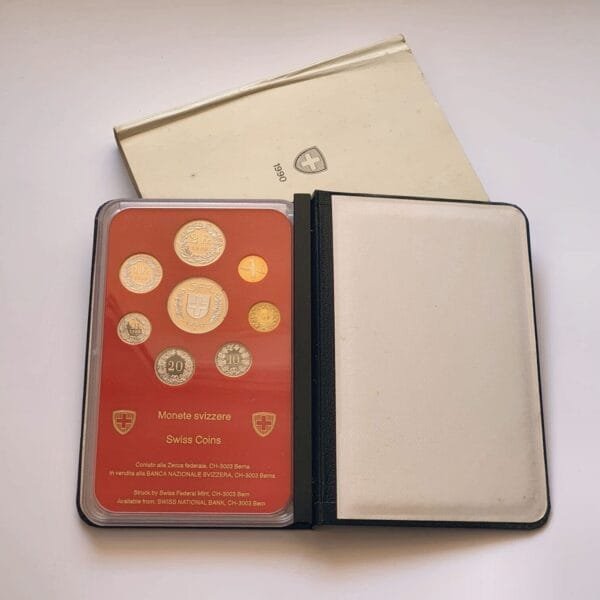 SWITZERLAND 1990 coins proof set
