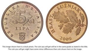 CROATIA 5 lipa 2009 / Croatian text / UNC