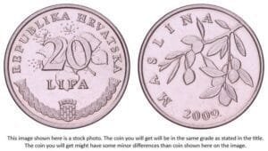 CROATIA 20 lipa 2009 / Croatian text / UNC