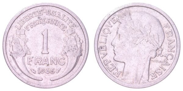 FRANCE 1 franc 1946 VF