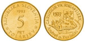 SLOVENIA 5 tolarjev 1993 / 400th Anniversary of the Battle of Sisak / UNC