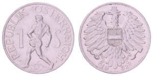 AUSTRIA 1 schilling 1952 VF+