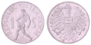 AUSTRIA 1 schilling 1957 VF+