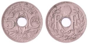 FRANCE 5 centimes 1938 VF