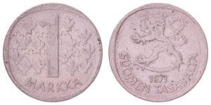 FINLAND 1 markka 1971 VF