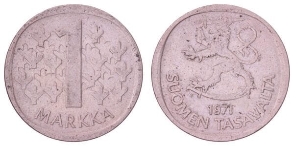 FINLAND 1 markka 1971 VF