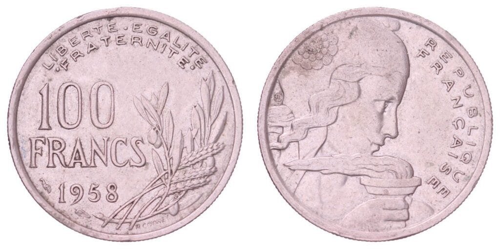 FRANCE 100 francs 1958 VF