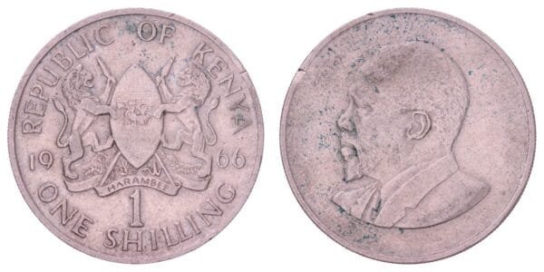 KENYA 1 shilling 1966 VF