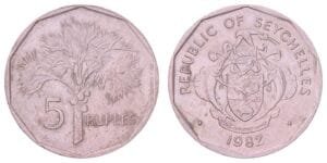 SEYCHELLES 5 rupees 1982 VF