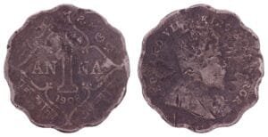 INDIA 1 anna 1908 / British / F