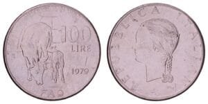 ITALY 100 lire 1979 / FAO / XF