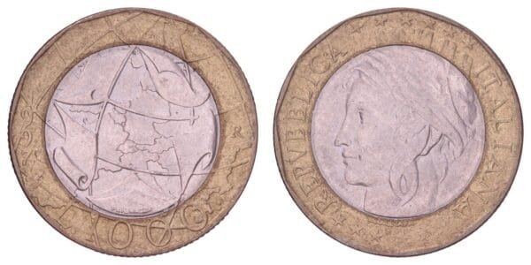 ITALY 1000 lire 1997 / Correct map / XF