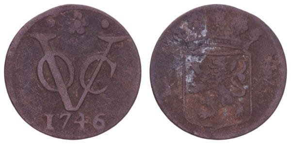 NETHERLANDS EAST INDIES 1 duit 1746 / Holland / VF-