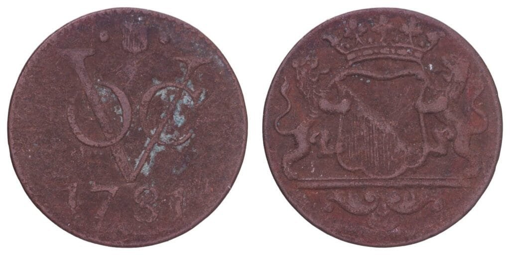 NETHERLANDS EAST INDIES 1 duit 1781 / Utrecht / VF-