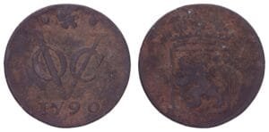 NETHERLANDS EAST INDIES 1 duit 1790 / Holland / F+
