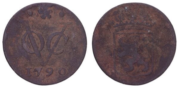 NETHERLANDS EAST INDIES 1 duit 1790 / Holland / F+