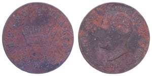 ITALY 1 soldo 1808 / Napoleonic Kingdom of Italy / F