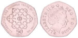 GREAT BRITAIN 50 pence 2010 / 100th Anniversary of Girl Guides / VF+