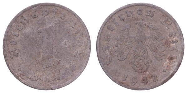 GERMANY 1 reichspfennig 1942A / 3rd Reich / F
