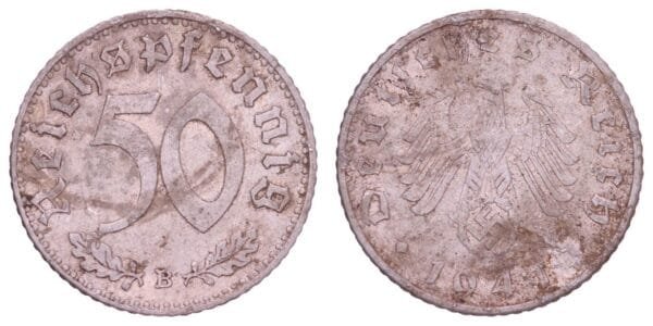 GERMANY 50 reichspfennig 1941B / 3rd Reich / F