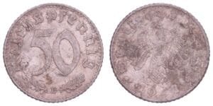 GERMANY 50 reichspfennig 1941B / 3rd Reich / F