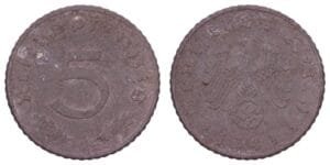 GERMANY 5 reichspfennig 1941A / 3rd Reich / VF-