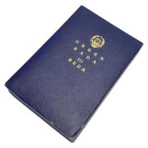 YUGOSLAVIA Case for the Order of Labour, 3rd class, blue