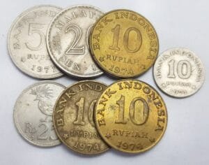 INDONESIA coins lot / various grades / 7 pcs.