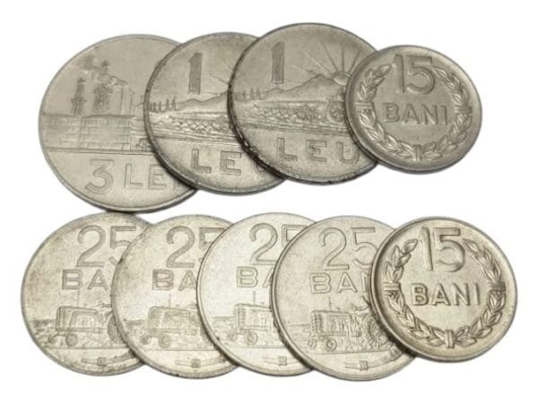 ROMANIA coins lot / various grades / 9 pcs.