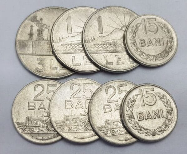 ROMANIA coins lot / various grades / 8 pcs.