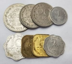 SRI LANKA coins lot / various grades / 8 pcs.