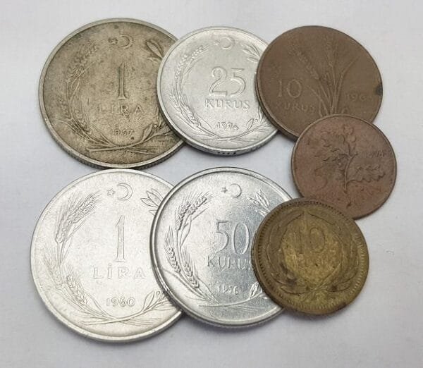 TURKEY coins lot / various grades / 7 pcs.