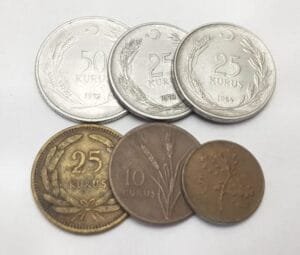 TURKEY coins lot / various grades / 6 pcs.