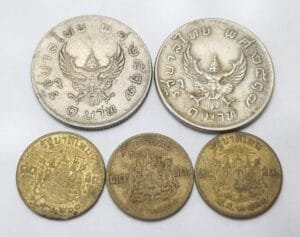 THAILAND coins lot / various grades / 5 pcs.