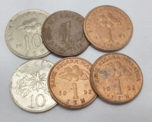 MALAYSIA coins lot / various grades / 6 pcs.