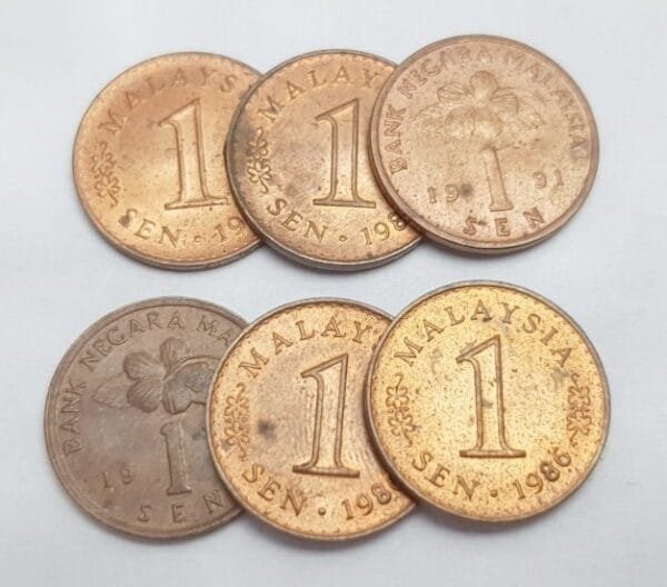 MALAYSIA coins lot / various grades / 6 pcs.