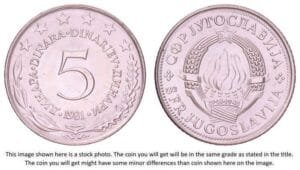YUGOSLAVIA 5 dinara 1981 UNC