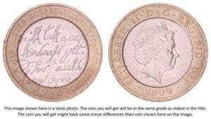 GREAT BRITAIN 2 pounds 2009 / 250th Anniversary of the Birth of Robert Burns / VF