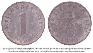 GERMANY 1 reichspfennig 1941B / 3rd Reich / VF-