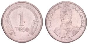 COLOMBIA 1 peso 1979 XF