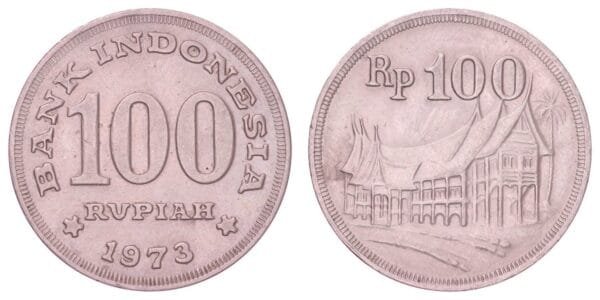 INDONESIA 100 rupiah 1973 XF