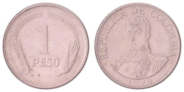 COLOMBIA 1 peso 1979 VF