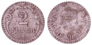 HUNGARY 2 filler 1942 VF-