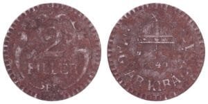 HUNGARY 2 filler 1940 VF-