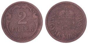 HUNGARY 2 filler 1926 VF