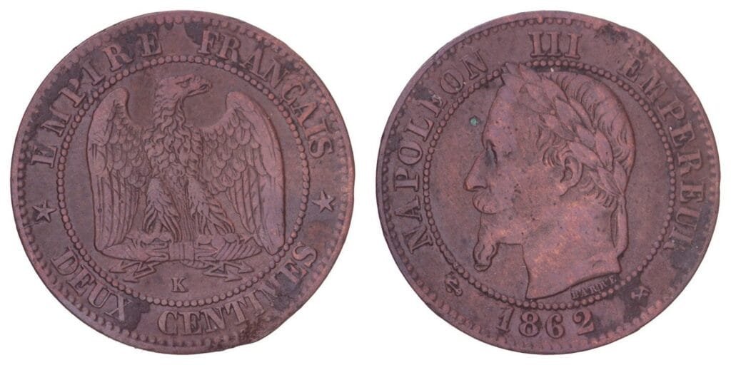 FRANCIJA 10 centime 1862K VF