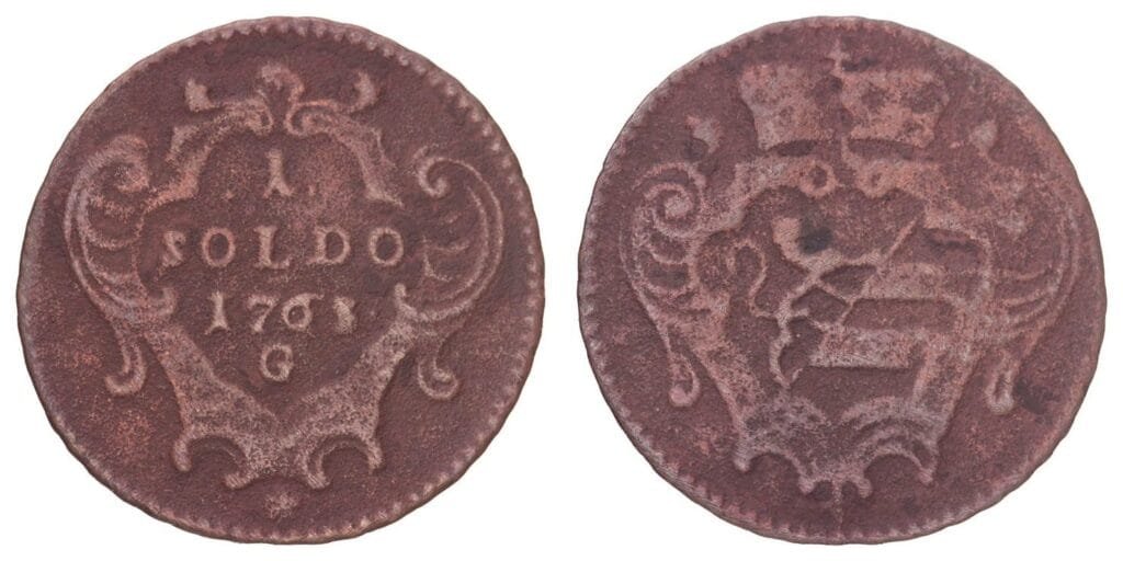 ITALY 1 soldo 1763G / Gorizia / VF