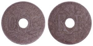 FRANCE 10 centimes 1941 VF