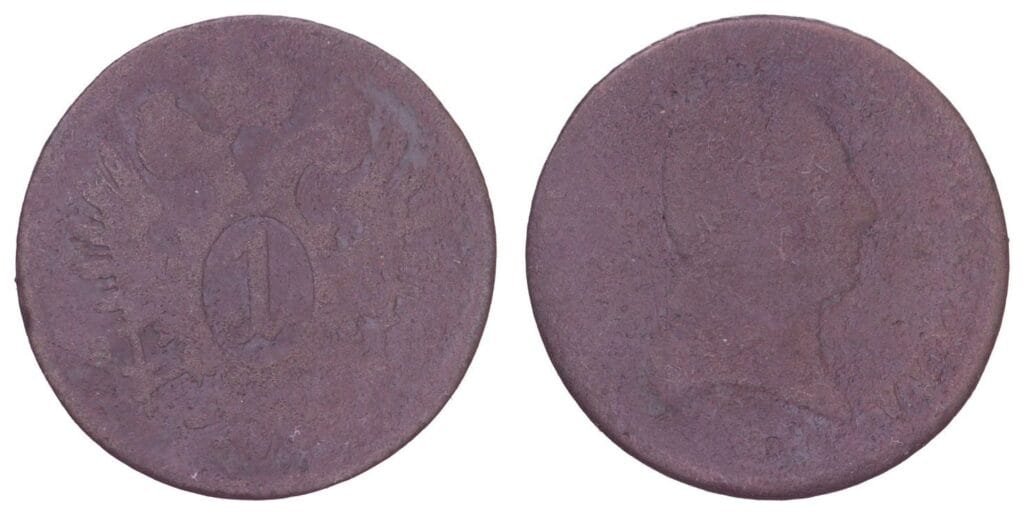 AUSTRIJA 1 kreuzer 1800. F